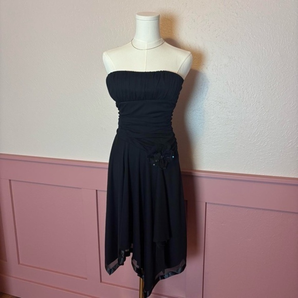 City Triangles vintage fairy goth y2k 2000s runched handkerchief cocktail dress